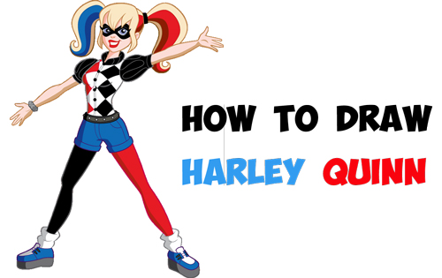500x315 Draw Harley Quinn Archives - Harley Quinn Cartoon Drawing