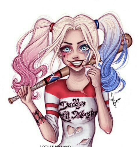 481x505 Harley Quinn Tumblr Art - Harley Quinn Cartoon Drawing