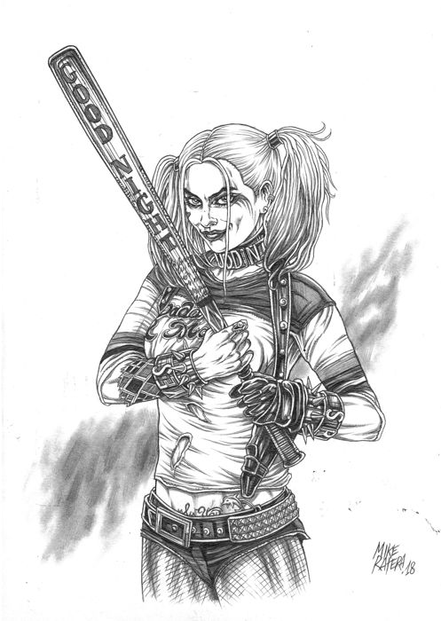 497x700 Harley Quinn - Harley Quinn Drawing
