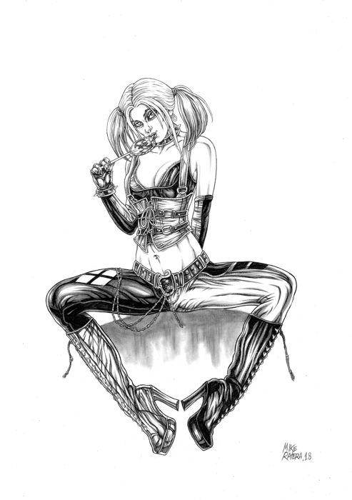 493x700 Harley Quinn - Harley Quinn Drawing