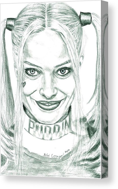 463x740 Harley Quinn Drawing Canvas Print Canvas Art - Harley Quinn Drawing