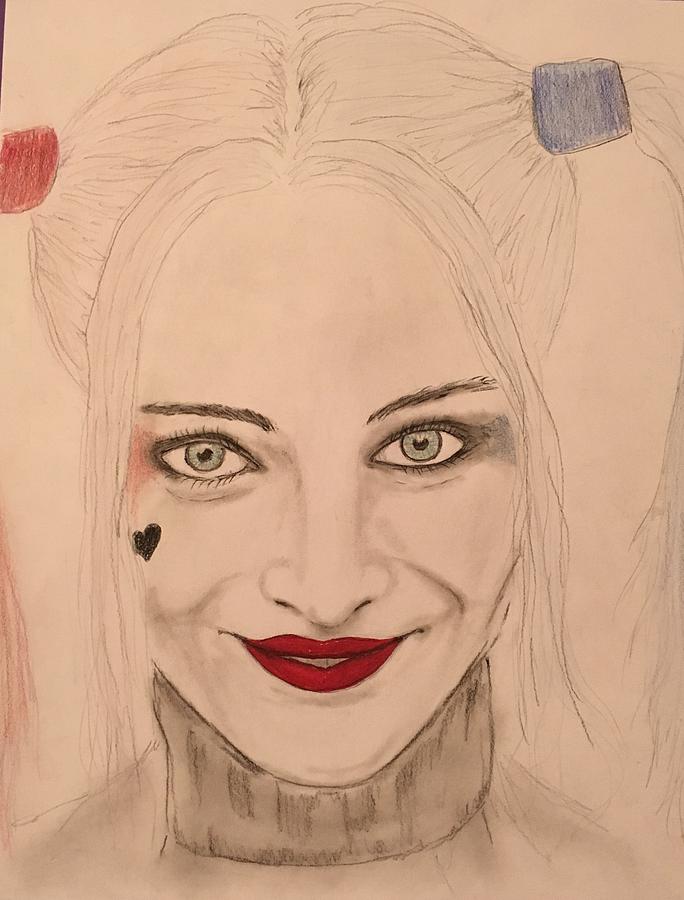 684x900 Harley Quinn Drawing - Harley Quinn Drawing