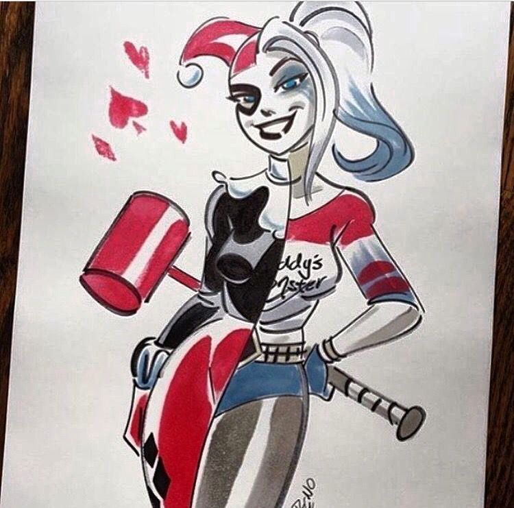 750x741 harley quinn drawing harley quinn - Harley Quinn Drawing Injustice
