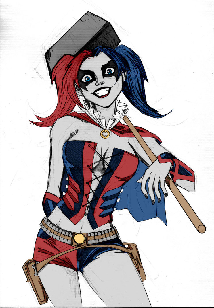 744x1074 Harley Quinn - Harley Quinn Drawing Injustice
