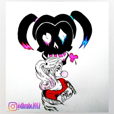 400x400 Harley Quinn - Harley Quinn Easy Drawing