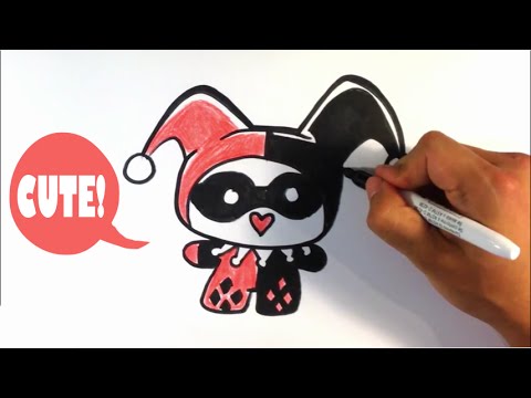 480x360 How To Draw Harley Quinn From Batman - Harley Quinn Easy Drawing