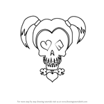 150x150 learn how to draw harley quinn from suicide squad - Harley Quinn Easy Drawing