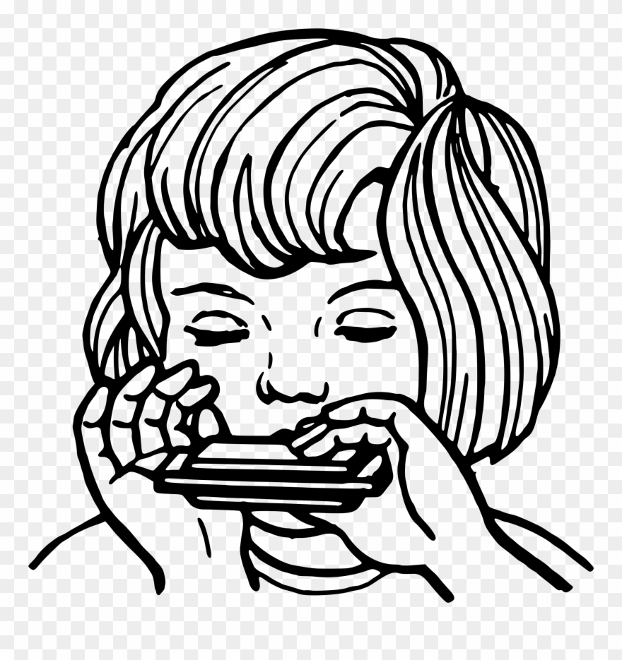 880x935 Harmonica Computer Icons Drawing Music Black And White - Harmonica Drawing