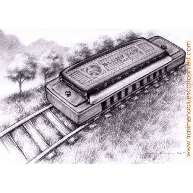 640x640 harmonica train do it yourself artwork blues music, harp - Harmonica Drawing
