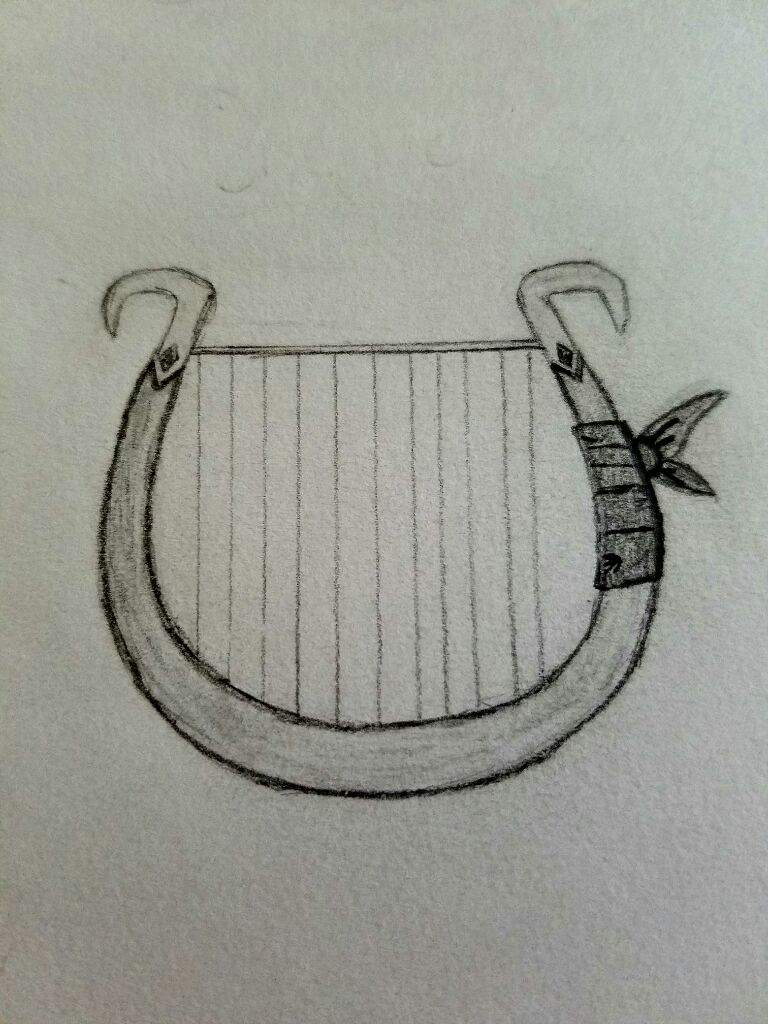 768x1024 Sheik Harp Drawing - Harp Drawing