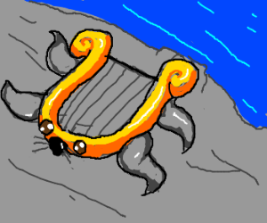 300x250 Lazy Harp Seal Drawing - Harp Seal Drawing