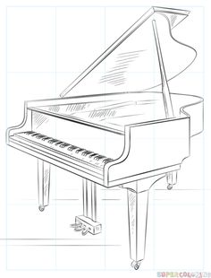 Harpsichord Drawing at PaintingValley.com | Explore collection of ...