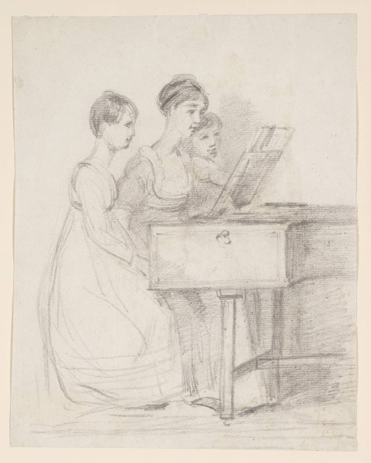 1232x1536 mary ann bridges - Harpsichord Drawing