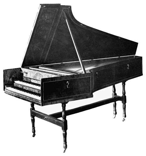 500x534 The Project Gutenberg Ebook Of Harpsichords And Clavichords - Harpsichord Drawing