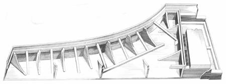 450x168 To Build A Harpsichord - Harpsichord Drawing