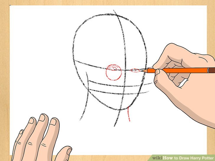 728x546 how to draw harry potter steps - Harry Potter Cartoon Drawing