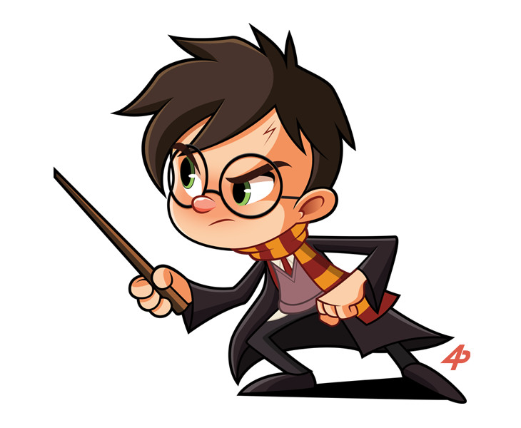 730x600 Artstation - Harry Potter Cartoon Drawing