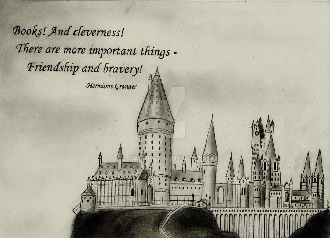 1053x758 Hogwarts Castle - Harry Potter Castle Drawing