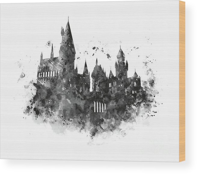 655x578 Hogwarts Castle Wood Print - Harry Potter Castle Drawing