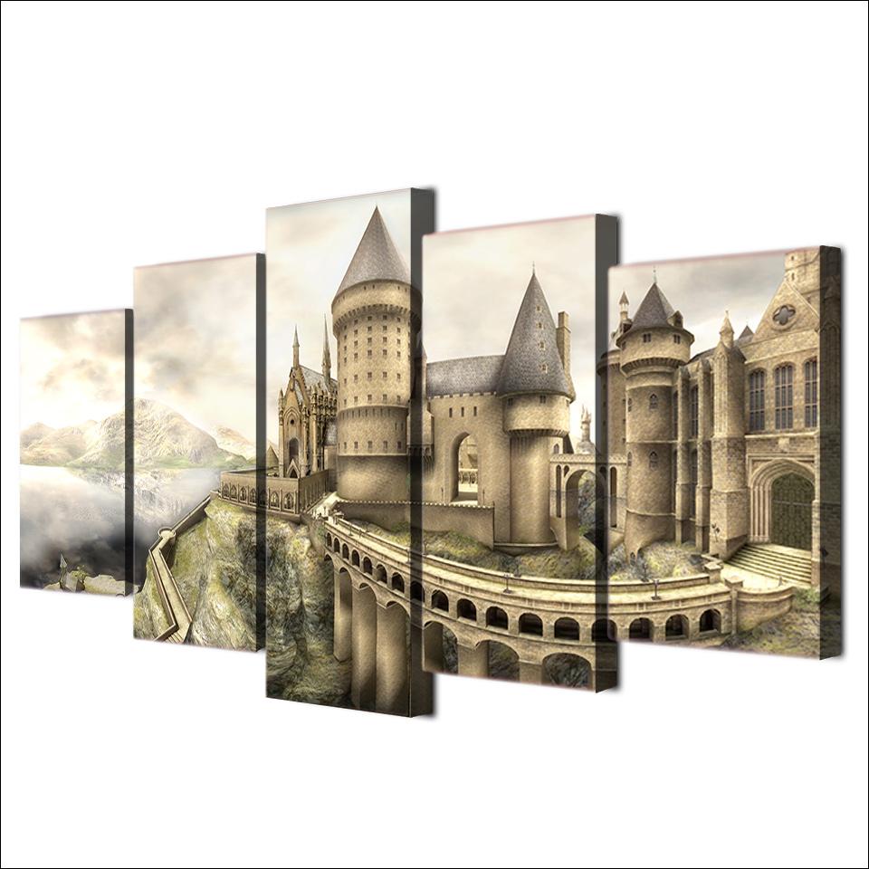960x960 piece panel harry potter hogwarts castle print drawing sketch - Harry Potter Castle Drawing