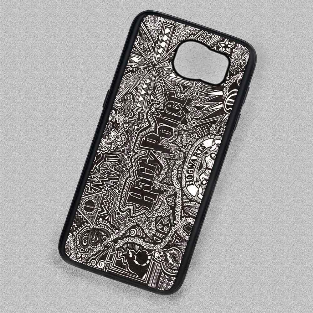 1000x999 drawing collage black white harry potter - Harry Potter Collage Drawing