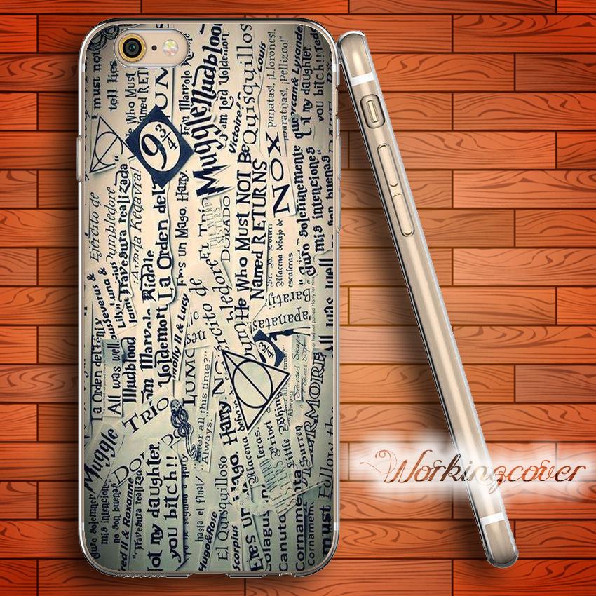 850x850 fundas harry potter collage soft clear tpu case for iphone - Harry Potter Collage Drawing