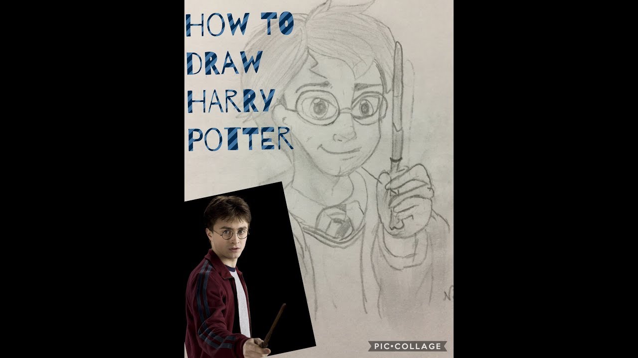 1280x720 How To Draw Harry Potter!! - Harry Potter Collage Drawing