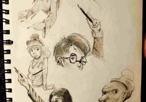 300x210 All Full Body Sketch Harry Potter Drawing Of Me Honestly - Harry Potter Collage Drawing