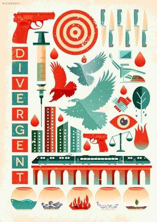 500x707  - Harry Potter Collage Drawing