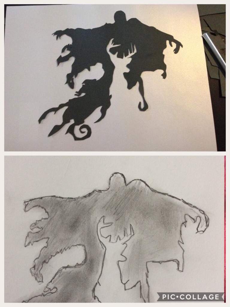 768x1024 dementorstag harry potter amino - Harry Potter Collage Drawing