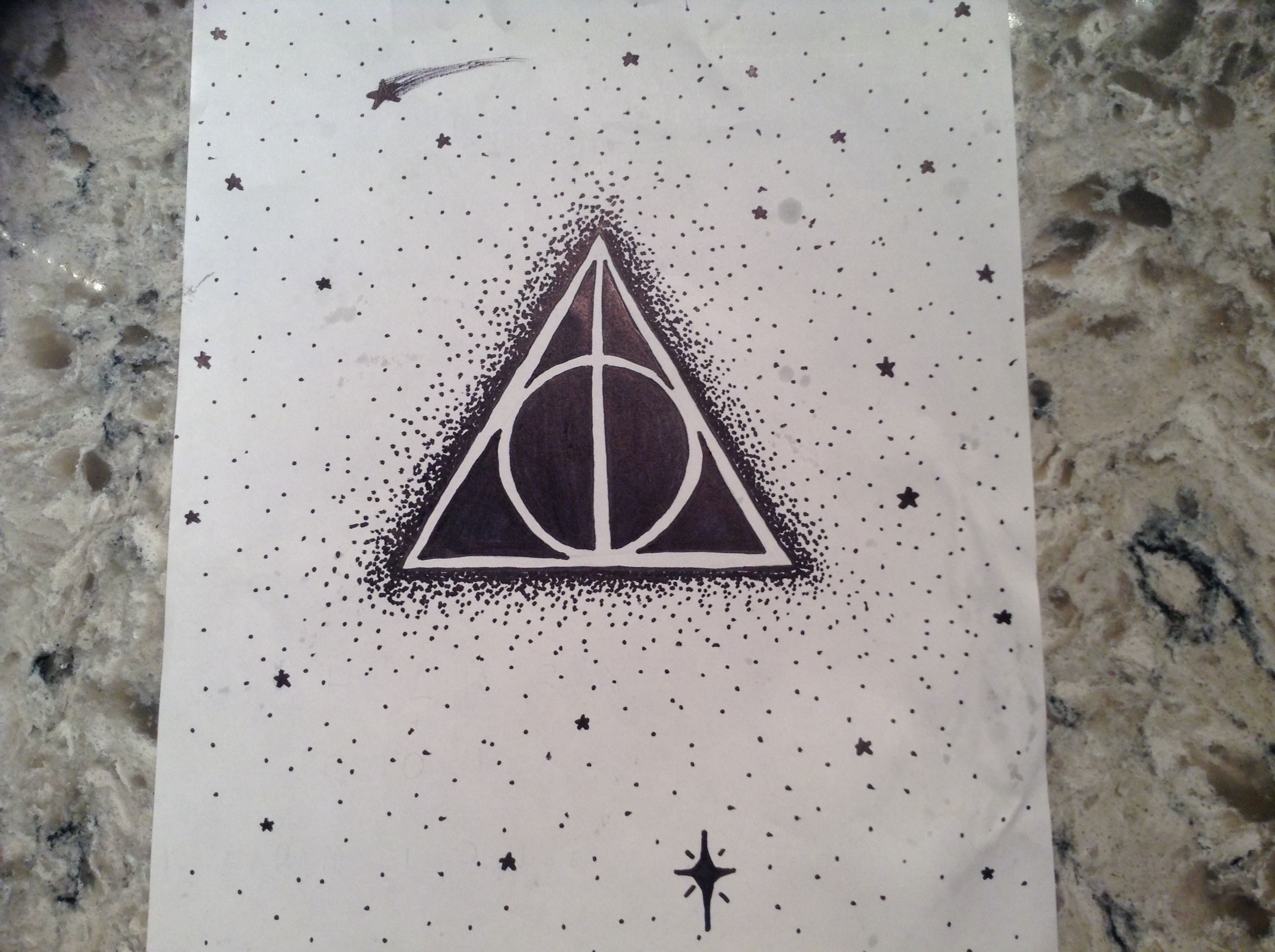 2592x1936 Easy To Draw Deathly Hallows Symbol Harry Potter Harry Potter - Harry Potter Deathly Hallows Symbol Drawing