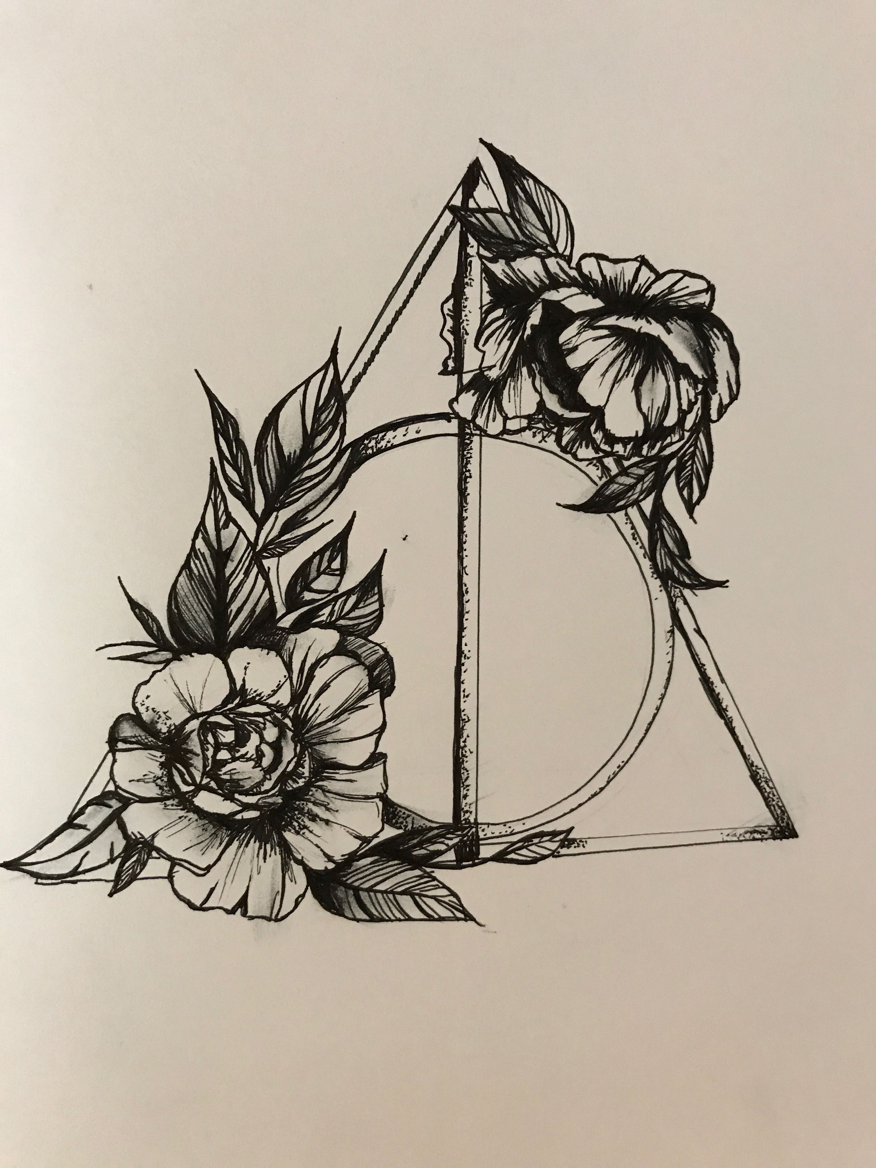 Harry Potter Deathly Hallows Symbol Drawing At PaintingValley 
