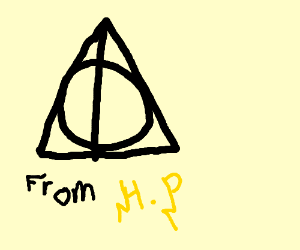 300x250 Deathly Hallows Symbol - Harry Potter Deathly Hallows Symbol Drawing