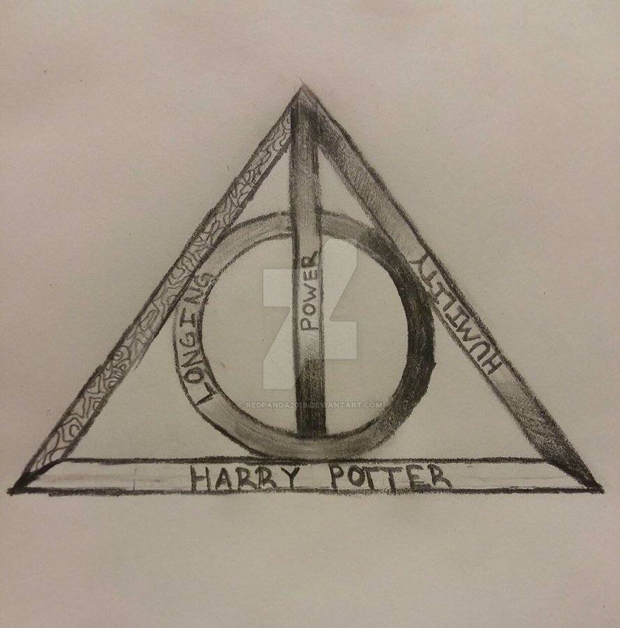 Harry Potter Deathly Hallows Symbol Drawing at PaintingValley.com ...