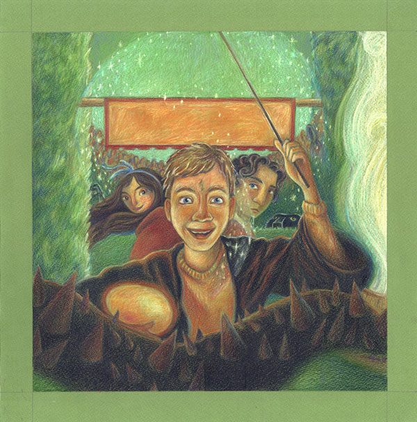 600x608 Harry Potter Drawings, Colored Pencil On Risd Portfolios - Harry Potter Drawings