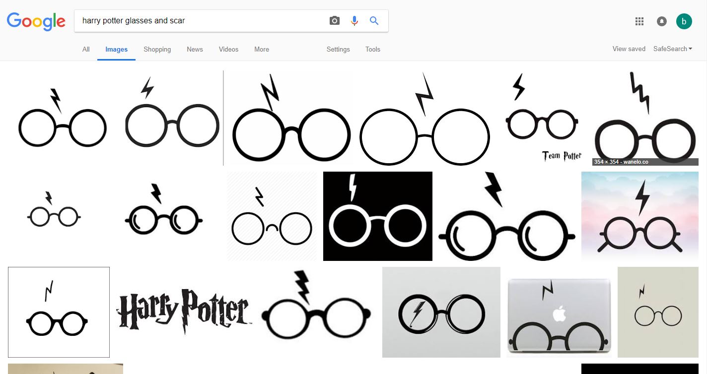 Гарри Поттер очки и шрам
