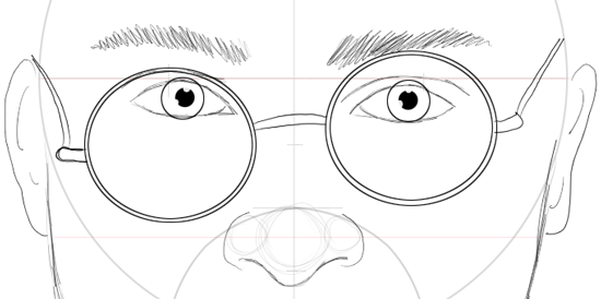 550x274 How To Draw Harry Potter Step - Harry Potter Glasses Drawing
