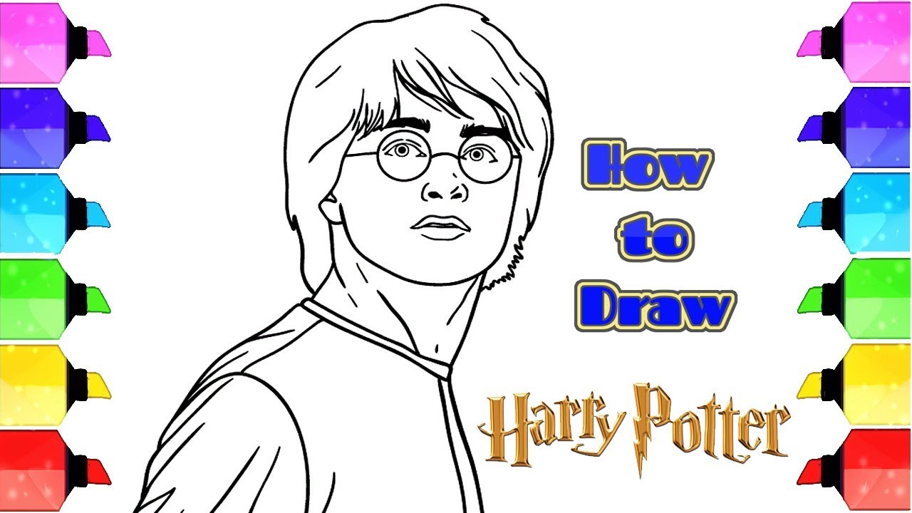 1280x720 How To Draw Harry Potter Drawing Harry Potter Draw Harry - Harry Potter Glasses Drawing