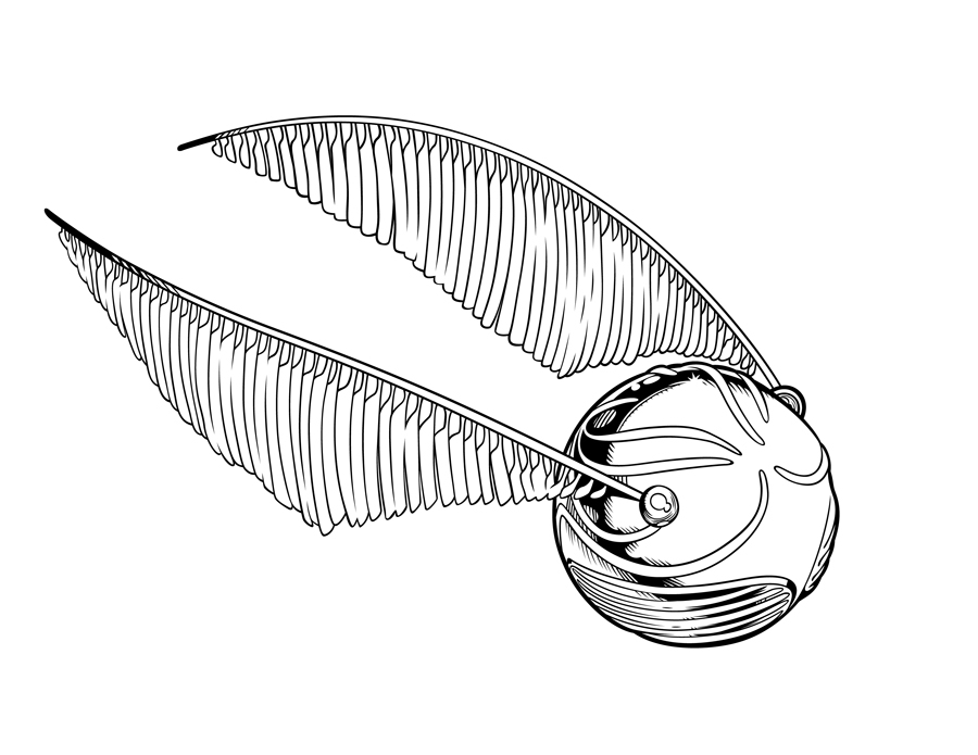 Harry Potter Golden Snitch Drawing At PaintingValley Explore 