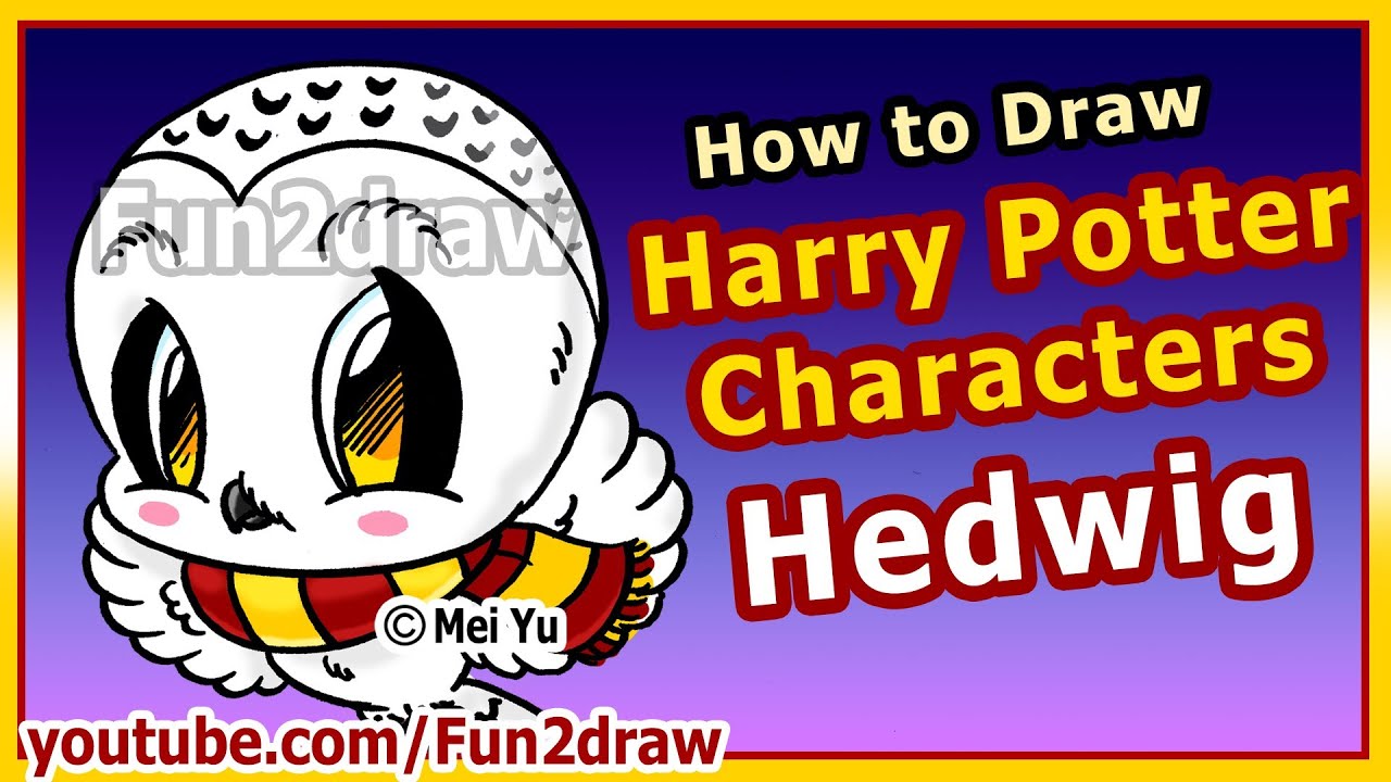 1280x720 learn to draw harry potter characters - Harry Potter Hedwig Drawing