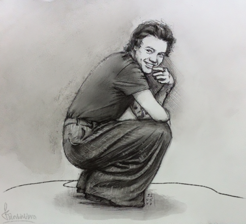 500x457 Harry Styles Drawing, Pencil, Sketch, Colorful, Realistic Art - Harry Styles Drawing