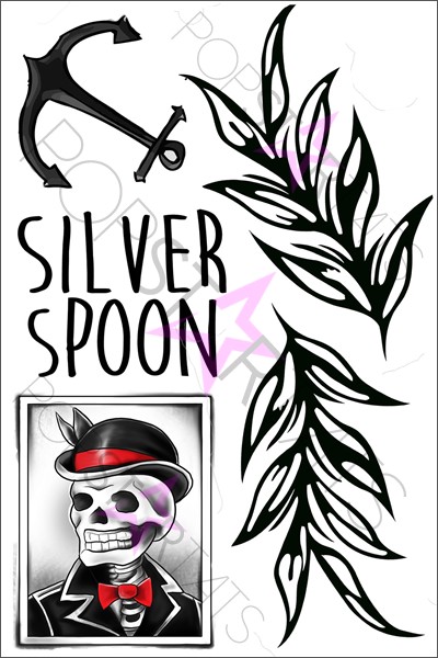 400x600 Harry Styles Skeleton Temporary Tattoo Sheet Of Temporary Tattoos - Harry Styles Tattoo Drawing