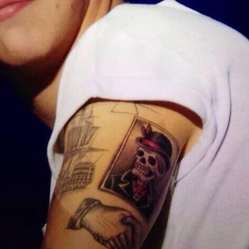 500x500 Harry Styles Tattoo Guide List What Do The One Direction Star - Harry Styles Tattoo Drawing