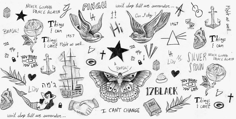 800x402 Best Ever Harry Styles Tattoo For Boys Design In Harry - Harry Styles Tattoo Drawing
