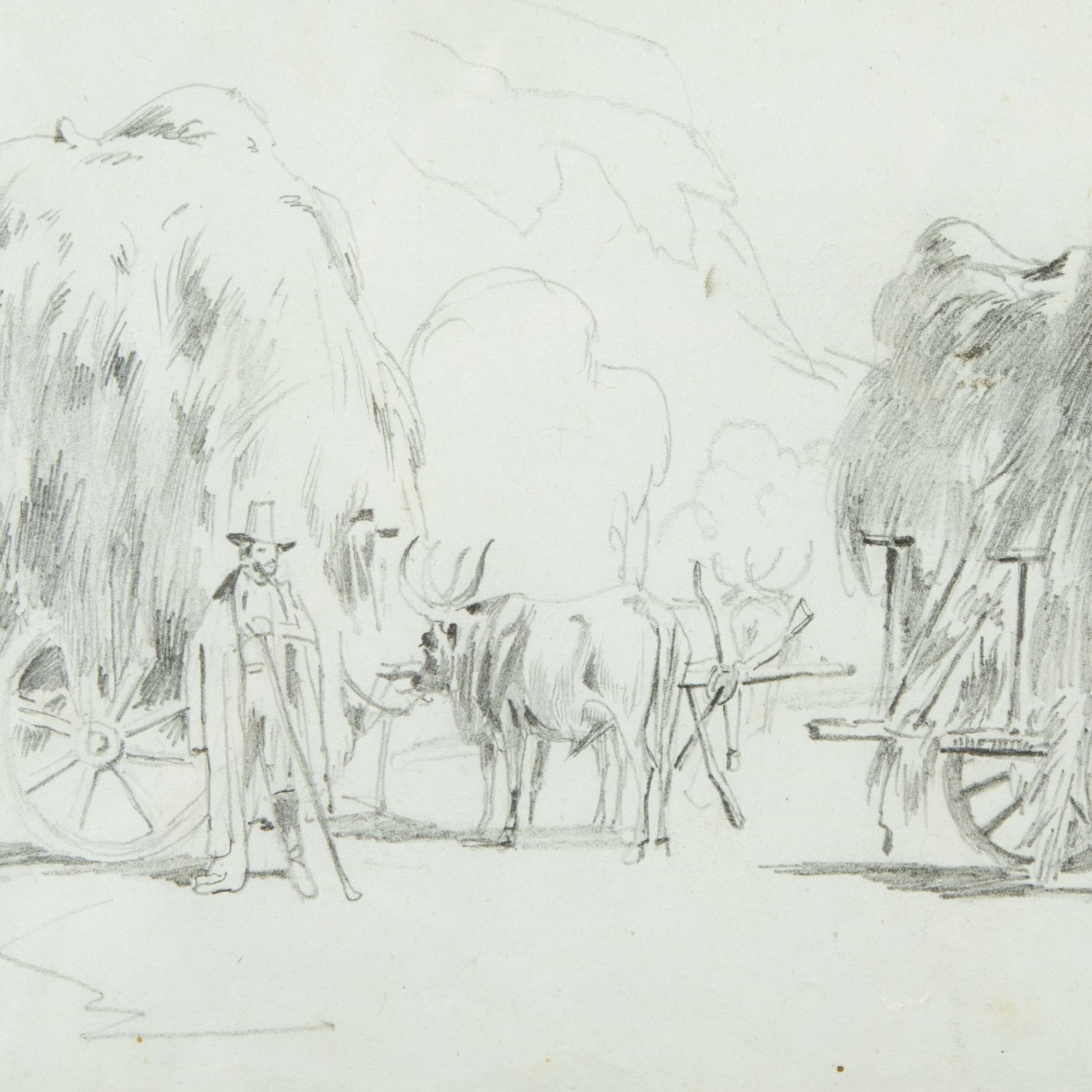 1822x1822 johann jakob frey harvest, drawing - Harvest Drawing