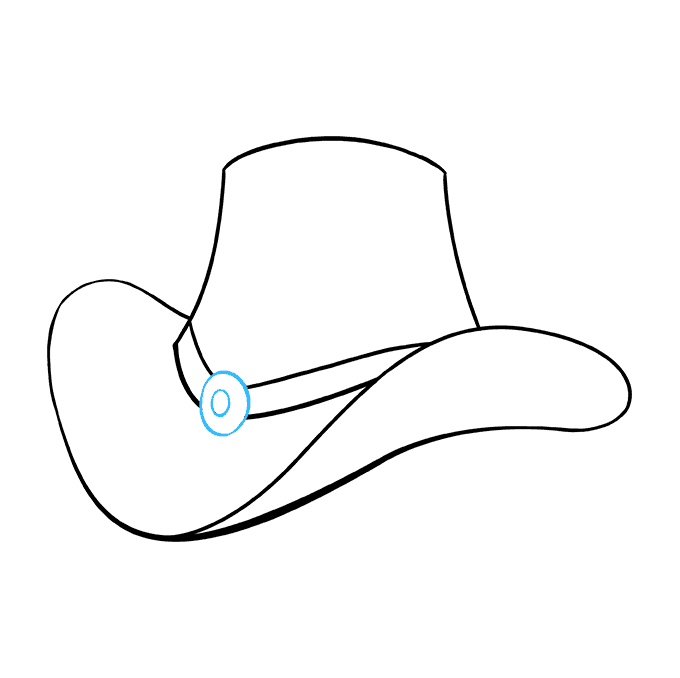 680x678 How To Draw A Cowboy Hat - Hat Drawing