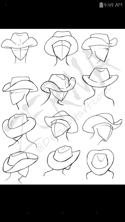 480x854 how to draw cowboy hats drawing tips drawings, drawing hats - Hat Drawing