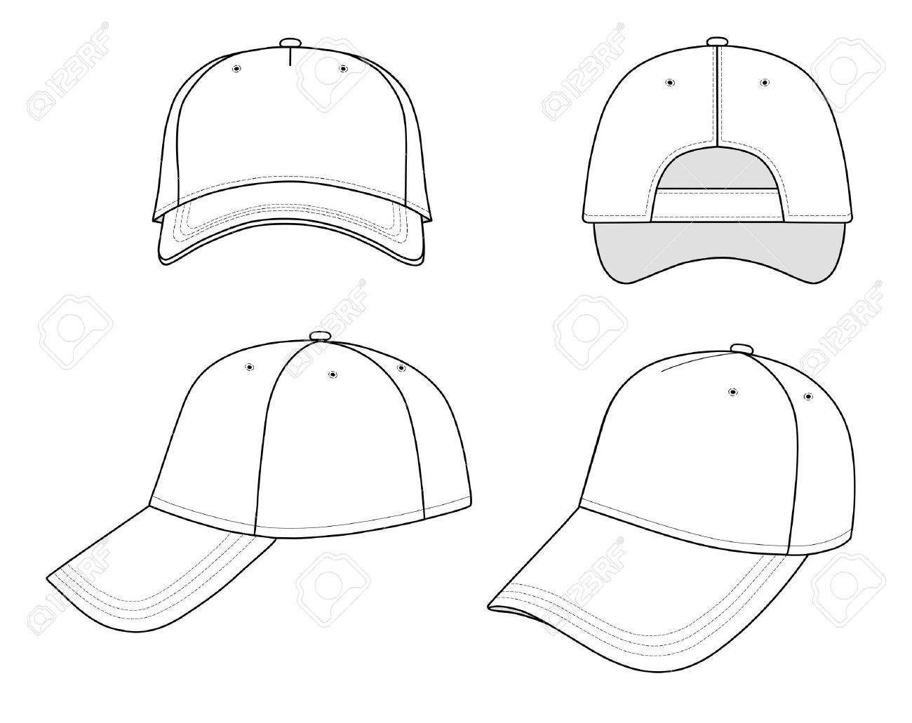 1300x1031 sport for gt baseball hat drawing jahid baseball - Hat Drawing