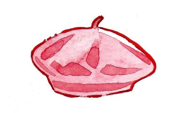 583x360 red frech hat drawing mochni - Hat Drawing