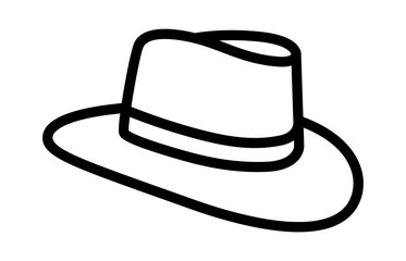 Hat Line Drawing at PaintingValley.com | Explore collection of Hat Line ...